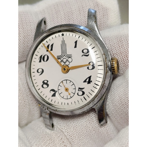 Pobeda 2602 Olympic Soviet Watch Collectible Soviet Women's Watch with Olympic Symbols 1970s