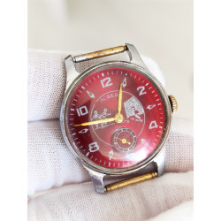 Soviet Watch Pobeda  Football-themed Dial Made in USSR 1953