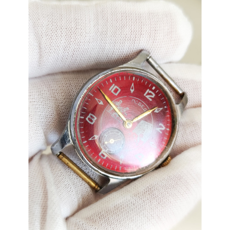 Soviet Watch Pobeda Football-themed Dial Made in USSR 1953 Soviet Watch Pobeda Football-themed Dial Made in USSR 1953
