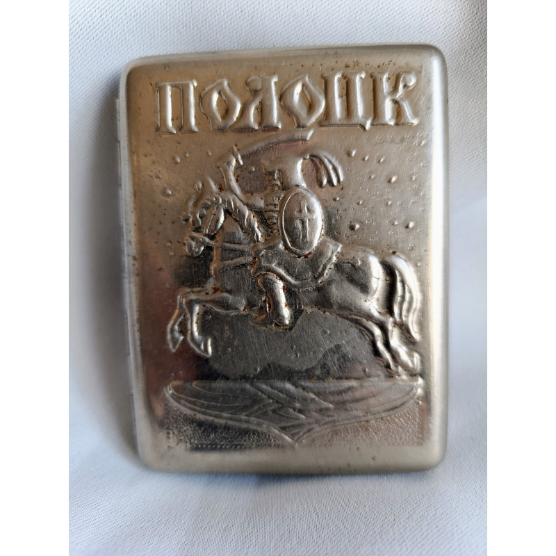 Soviet Cigarette Case Polotsk Metal Vintage Cigarette Holder Made in USSR 1970s Soviet Cigarette Case Polotsk Metal Vintage Cigarette Holder Made in USSR 1970s