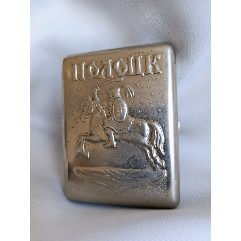 Soviet Cigarette Case Polotsk Metal Vintage Cigarette Holder Made in USSR 1970s Soviet Cigarette Case Polotsk Metal Vintage Cigarette Holder Made in USSR 1970s