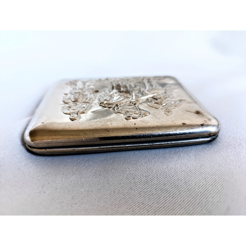 Soviet Cigarette Case Three Bogatyrs Metal Vintage Cigarette Holder Made in USSR 1960s Soviet Cigarette Case Three Bogatyrs Metal Vintage Cigarette Holder Made in USSR 1960s