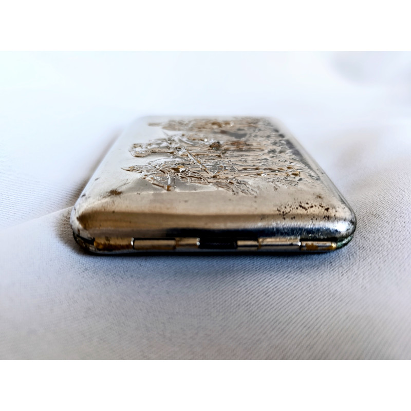 Soviet Cigarette Case Three Bogatyrs Metal Vintage Cigarette Holder Made in USSR 1960s Soviet Cigarette Case Three Bogatyrs Metal Vintage Cigarette Holder Made in USSR 1960s