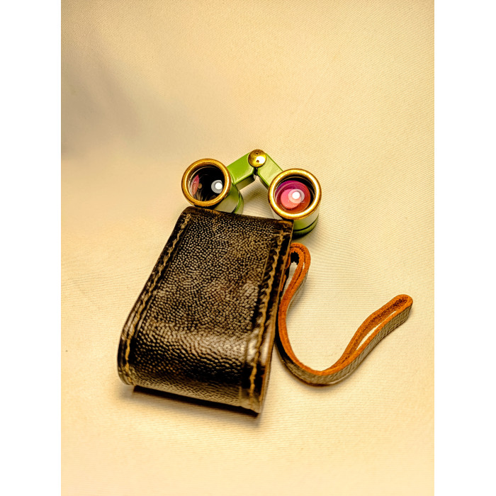 Soviet Opera Glasses BGT2 2.5x24 Rare Green Original Opera Binoculars Made in USSR 1980s