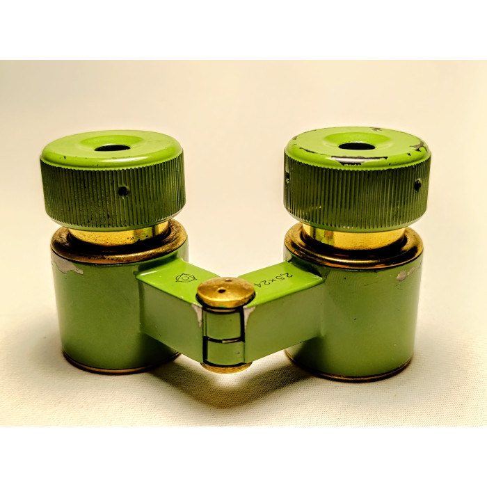 Soviet Opera Glasses BGT2 2.5x24 Rare Green Original Opera Binoculars Made in USSR 1980s