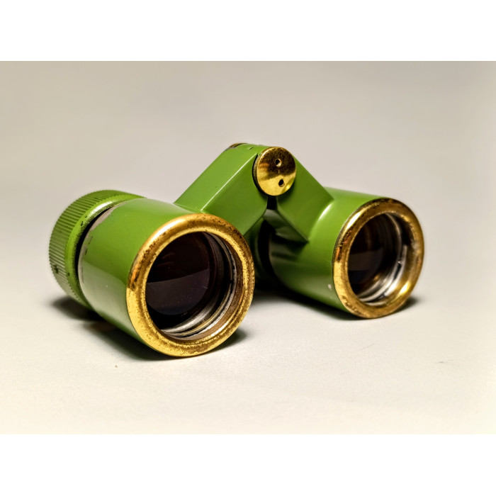 Soviet Opera Glasses BGT2 2.5x24 Rare Green Original Opera Binoculars Made in USSR 1980s