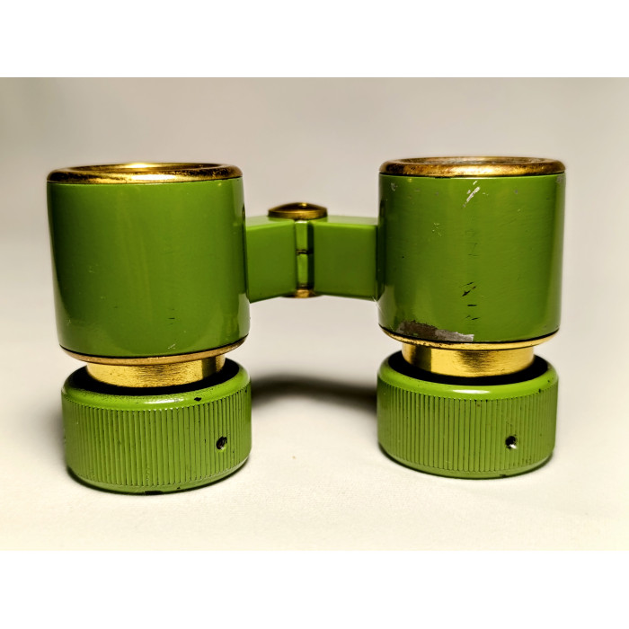 Soviet Opera Glasses BGT2 2.5x24 Rare Green Original Opera Binoculars Made in USSR 1980s