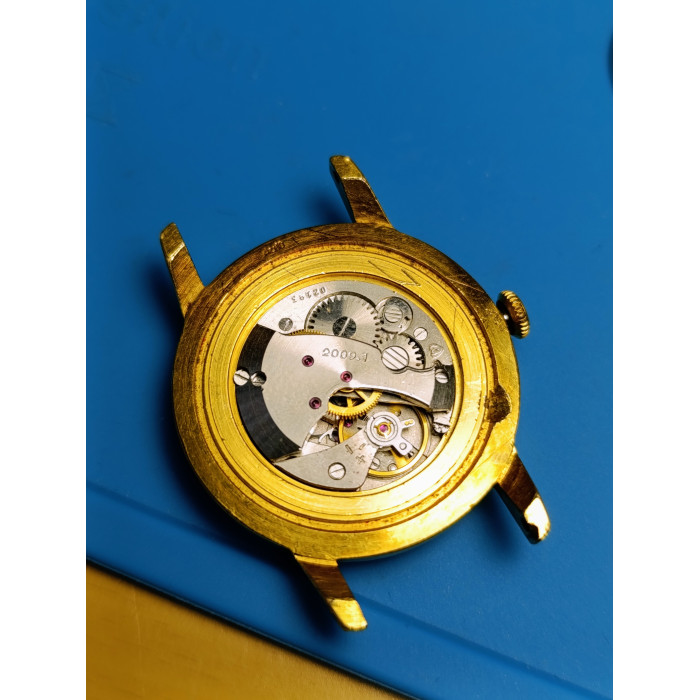 Soviet Watch Zarya Wrist Mechanical Gold Plated Watch New Bracelet Made in USSR 1975