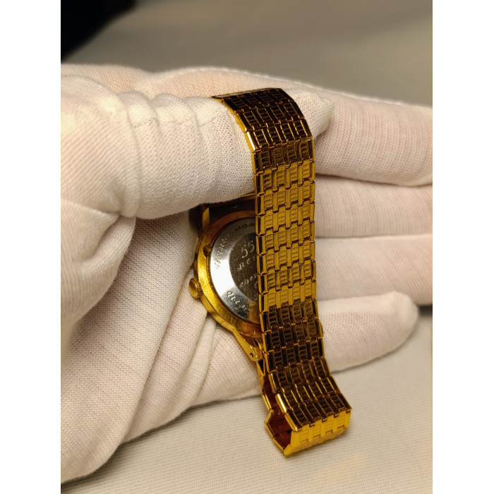 Soviet Watch Zarya Wrist Mechanical Gold Plated Watch New Bracelet Made in USSR 1975
