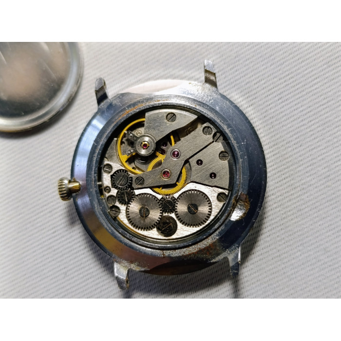 Rare Vintage Slava Mechanical Watch, 1970s Soviet Timepiece with 2409 Caliber