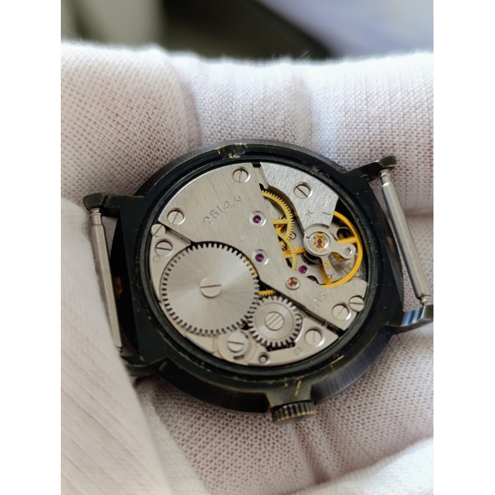 Raketa Black Prince Watch - Vintage Soviet Era Men's Wristwatch