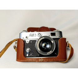 Soviet Film Camera 35mm FED 3 Rangefinder Russian Camera with Industar I-61L/D Lens Soviet Film Camera 35mm FED 3 Rangefinder Russian Camera with Industar I-61L/D Lens