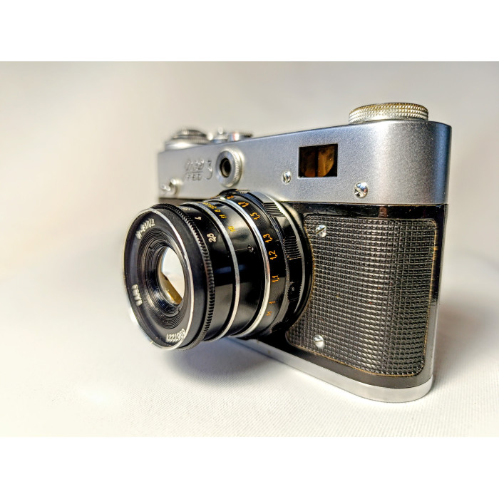 Soviet Film Camera 35mm FED 3  Rangefinder Russian Camera with Industar I-61L/D Lens
