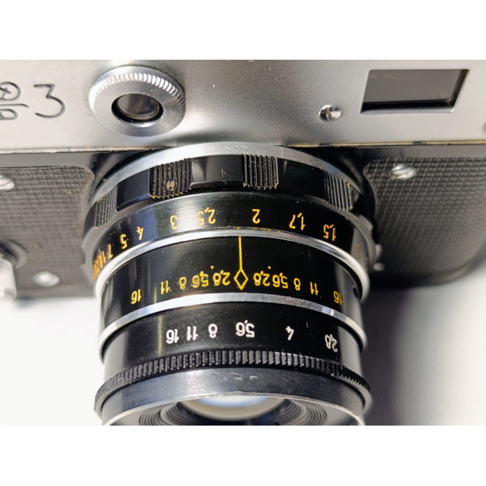 Soviet Film Camera 35mm FED 3  Rangefinder Russian Camera with Industar I-61L/D Lens