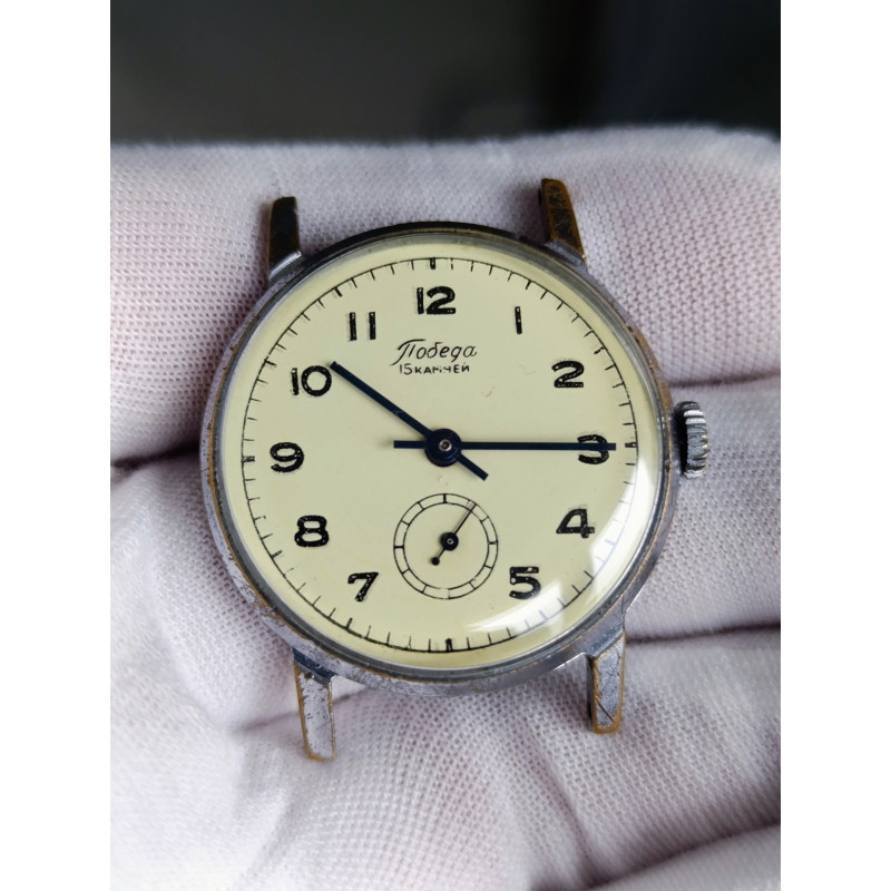 Watch Pobeda 2602 Russian Soviet Mechanical Men's Wristwatch Made in USSR 1960s Watch Pobeda 2602 Russian Soviet Mechanical Men's Wristwatch Made in USSR 1960s