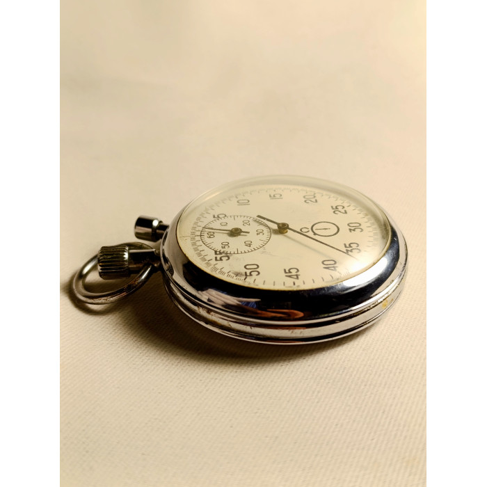 Vintage Soviet Agat Two-Button Mechanical Stopwatch – Original USSR Timepiece
