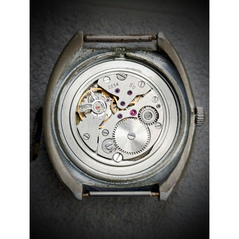 Vostok Komandirskie Cal.: 2234 Hack Function Original Vintage Soviet Wristwatch Chistopol Watch Factory 1985 Vostok Komandirskie Cal.: 2234 Hack Function Original Vintage Soviet Wristwatch Chistopol Watch Factory 1985