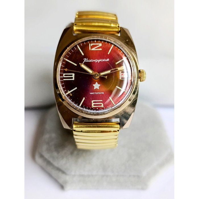 Vostok Komandirskie Original Soviet Watch Cal.:2234 18 Jewels Hack Function Made in USSR 1970s