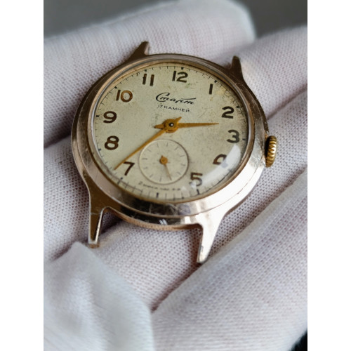 Soviet Watch Start Model: 99ЧН/1 Cal.: 2602 17 Jewels Second Moscow Watch Factory 1950s Soviet Watch Start Model: 99ЧН/1 Cal.: 2602 17 Jewels Second Moscow Watch Factory 1950s