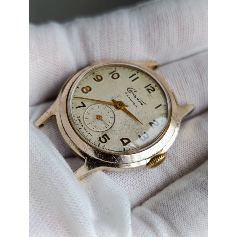 Soviet Watch Start Model: 99ЧН/1 Cal.: 2602 17 Jewels Second Moscow Watch Factory 1950s Soviet Watch Start Model: 99ЧН/1 Cal.: 2602 17 Jewels Second Moscow Watch Factory 1950s