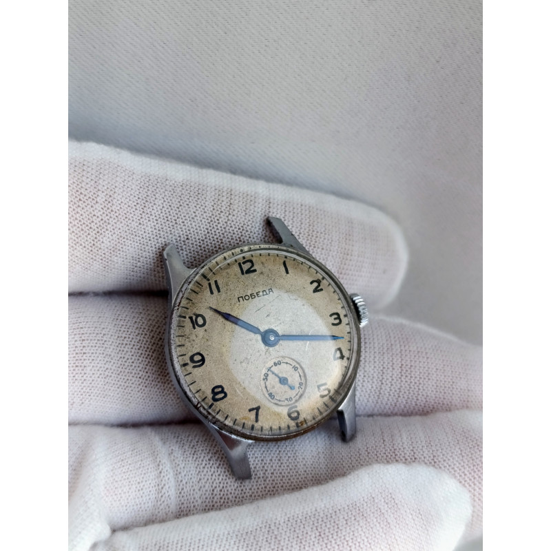 Pobeda 2602 Vintage Watch Cal.: 2602 15 Jewels Made in USSR 1955 Chistopol Watch Factory Pobeda 2602 Vintage Watch Cal.: 2602 15 Jewels Made in USSR 1955 Chistopol Watch Factory