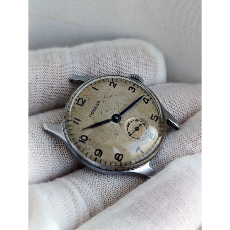 Pobeda 2602 Vintage Watch Cal.: 2602 15 Jewels Made in USSR 1955 Chistopol Watch Factory Pobeda 2602 Vintage Watch Cal.: 2602 15 Jewels Made in USSR 1955 Chistopol Watch Factory