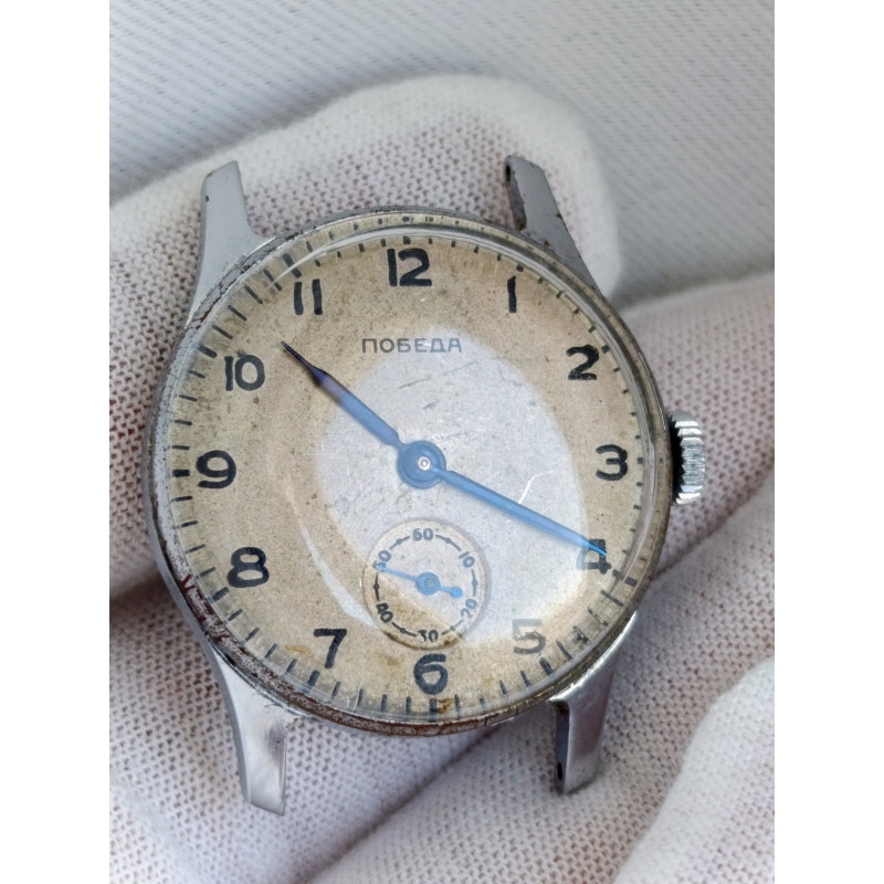 Pobeda 2602 Vintage Watch Cal.: 2602 15 Jewels Made in USSR 1955 Chistopol Watch Factory Pobeda 2602 Vintage Watch Cal.: 2602 15 Jewels Made in USSR 1955 Chistopol Watch Factory