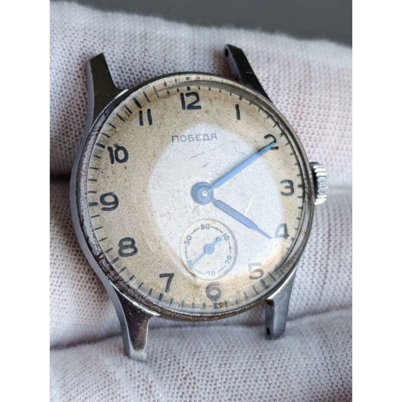 Pobeda 2602 Vintage Watch Cal.: 2602 15 Jewels Made in USSR 1955 Chistopol Watch Factory Pobeda 2602 Vintage Watch Cal.: 2602 15 Jewels Made in USSR 1955 Chistopol Watch Factory
