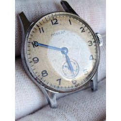 Pobeda 2602 Vintage Watch Cal.: 2602 15 Jewels Made in USSR 1955 Chistopol Watch Factory