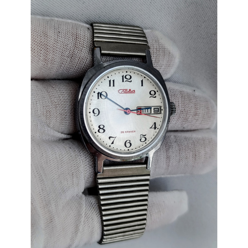 Slava Original Soviet Watch Cal.: 2428 Made in USSR Second Moscow Watch Factory 1980s Slava Original Soviet Watch Cal.: 2428 Made in USSR Second Moscow Watch Factory 1980s