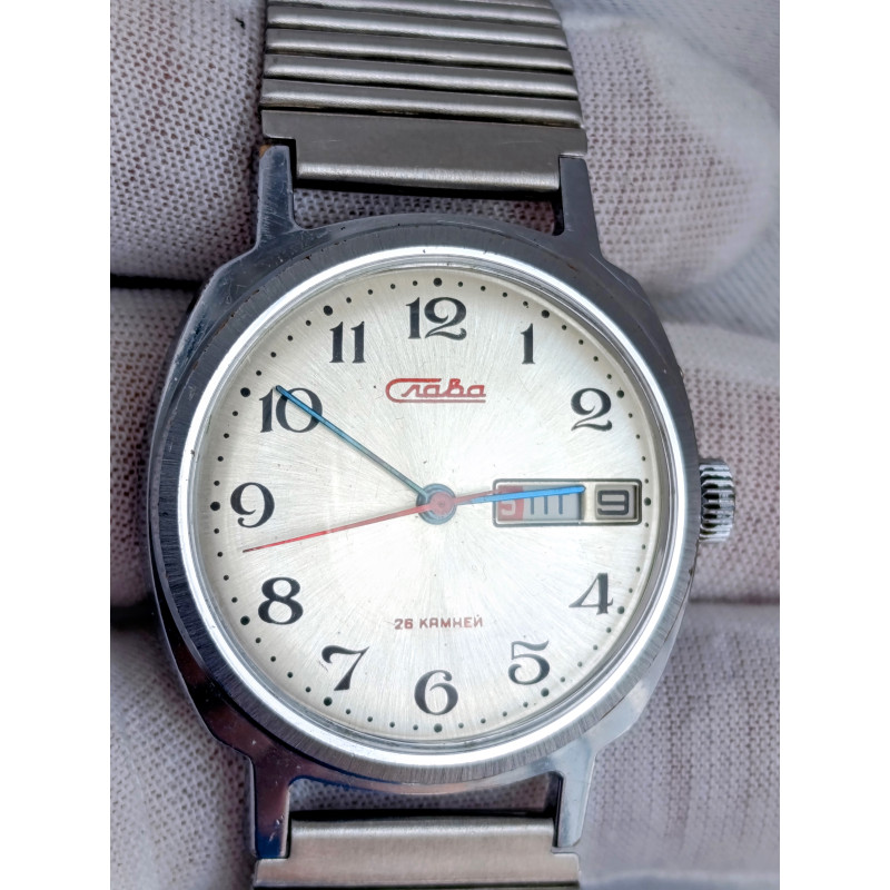 Slava Original Soviet Watch Cal.: 2428 Made in USSR Second Moscow Watch Factory 1980s Slava Original Soviet Watch Cal.: 2428 Made in USSR Second Moscow Watch Factory 1980s