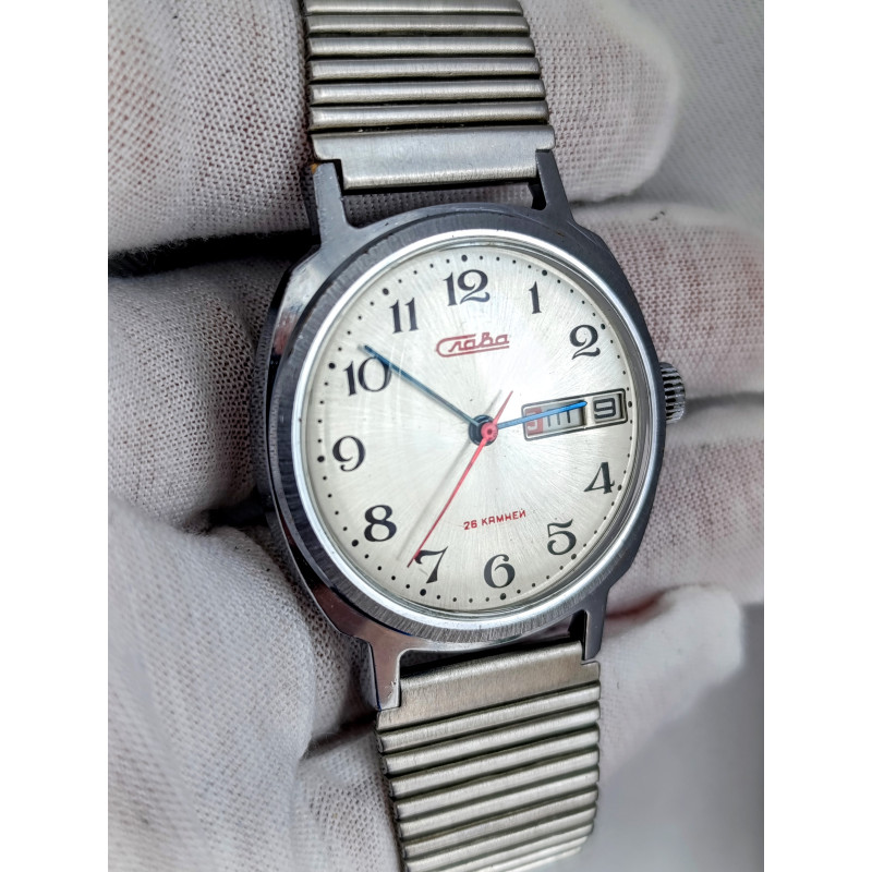 Slava Original Soviet Watch Cal.: 2428 Made in USSR Second Moscow Watch Factory 1980s Slava Original Soviet Watch Cal.: 2428 Made in USSR Second Moscow Watch Factory 1980s