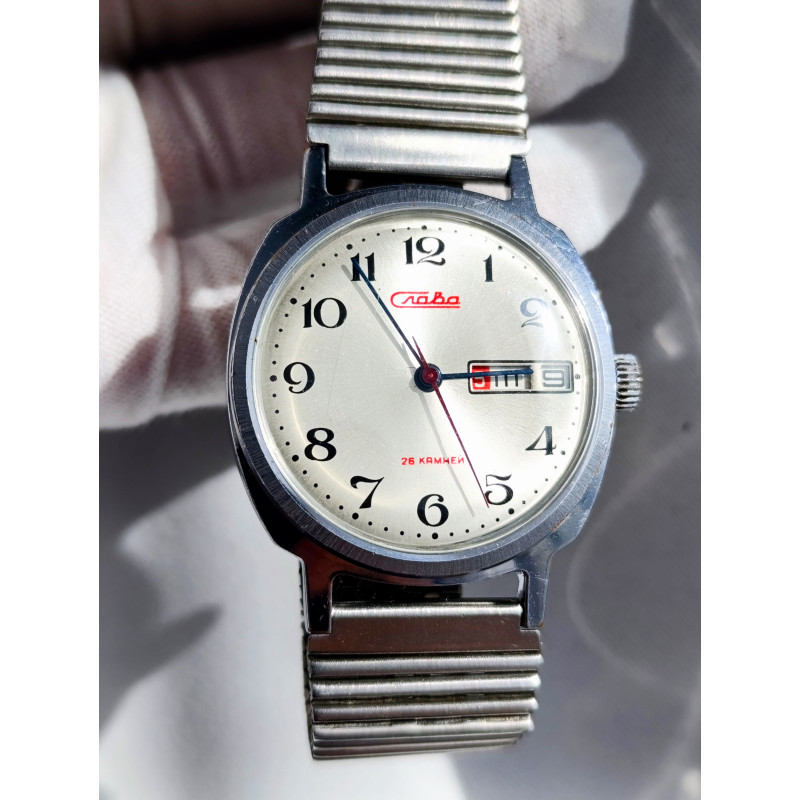 Slava Original Soviet Watch Cal.: 2428 Made in USSR Second Moscow Watch Factory 1980s Slava Original Soviet Watch Cal.: 2428 Made in USSR Second Moscow Watch Factory 1980s