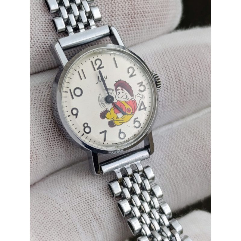 Soviet Watch Luch Children's Women's Wristwatch Caliber 1800 Made in USSR 1970s Soviet Watch Luch Children's Women's Wristwatch Caliber 1800 Made in USSR 1970s