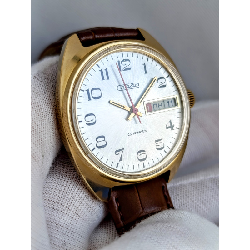 Rare Slava 2428 Vintage Watch | Second Moscow Factory Soviet Timepiece (1980s) Rare Slava 2428 Vintage Watch | Second Moscow Factory Soviet Timepiece (1980s)