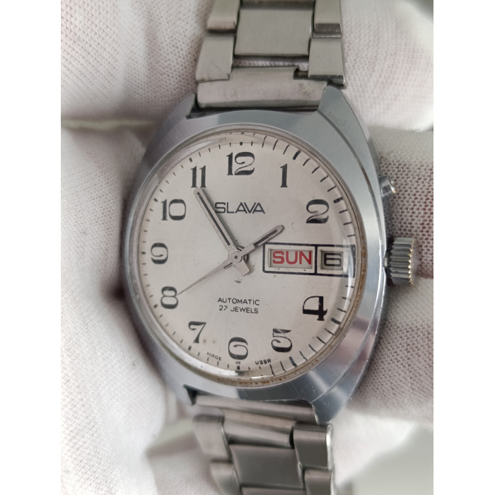 Vintage Slava Automatic Watch - USSR Heritage Timepiece