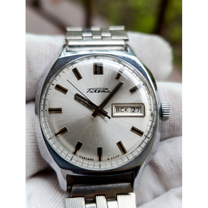 Raketa Soviet Mechanical Watch Automatic Winding Caliber 2627.H 29 Jewels Made in USSR 1980s