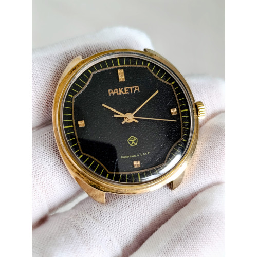 Vintage Raketa USSR Watch Model 2609.НА Gold Plated 19 Jewels Vintage Raketa USSR Watch Model 2609.НА Gold Plated 19 Jewels