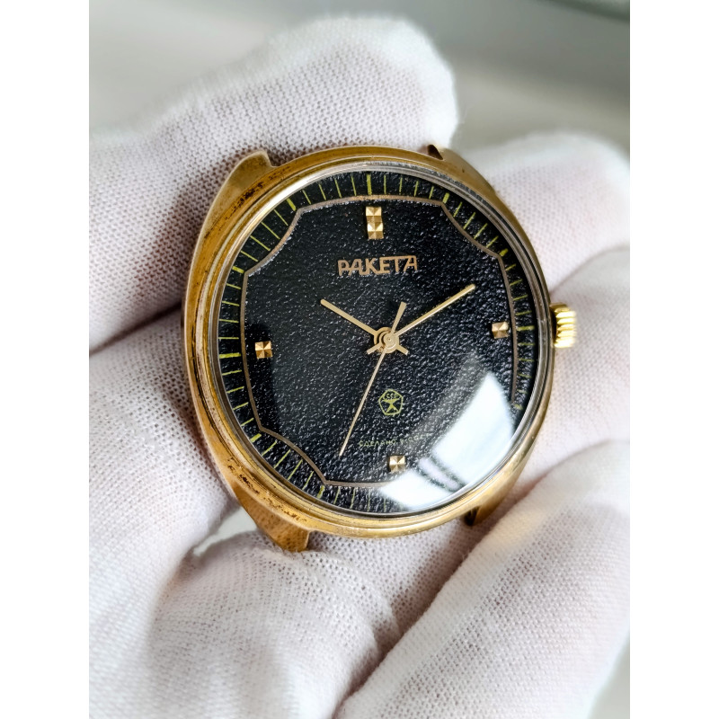 Vintage Raketa USSR Watch Model 2609.НА Gold Plated 19 Jewels Vintage Raketa USSR Watch Model 2609.НА Gold Plated 19 Jewels
