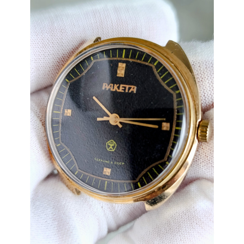 Vintage Raketa USSR Watch Model 2609.НА Gold Plated 19 Jewels Vintage Raketa USSR Watch Model 2609.НА Gold Plated 19 Jewels