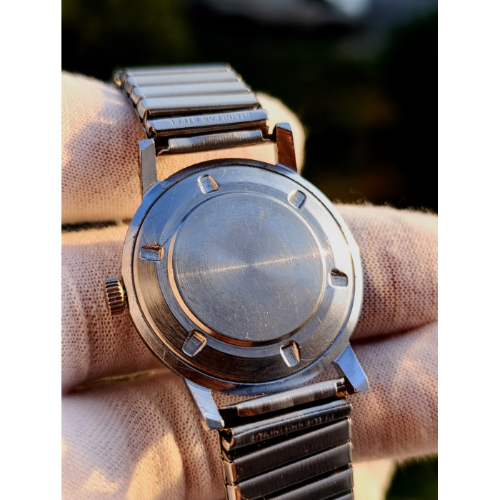 Rare Soviet Poljot 2414 mechanical watch, 17 jewel movement, collectible USSR timepiece