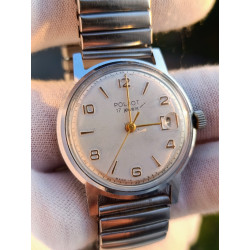 Rare Soviet Poljot 2414 mechanical watch, 17 jewel movement, collectible USSR timepiece Rare Soviet Poljot 2414 mechanical watch, 17 jewel movement, collectible USSR timepiece