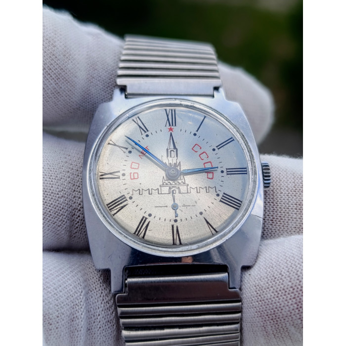 Vintage Soviet Pobeda Watch with Kremlin - 60 Years of USSR Anniversary Edition