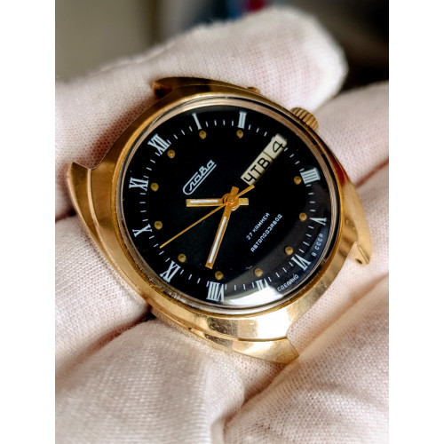 Slava 2427 Automatic USSR Watch | Day-Date 27 Jewels, Serviced August 2025