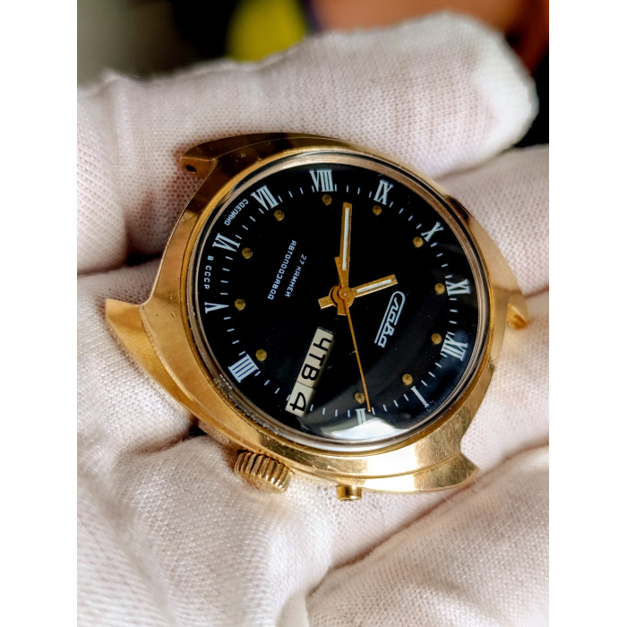 Slava 2427 Automatic USSR Watch | Day-Date 27 Jewels, Serviced August 2025