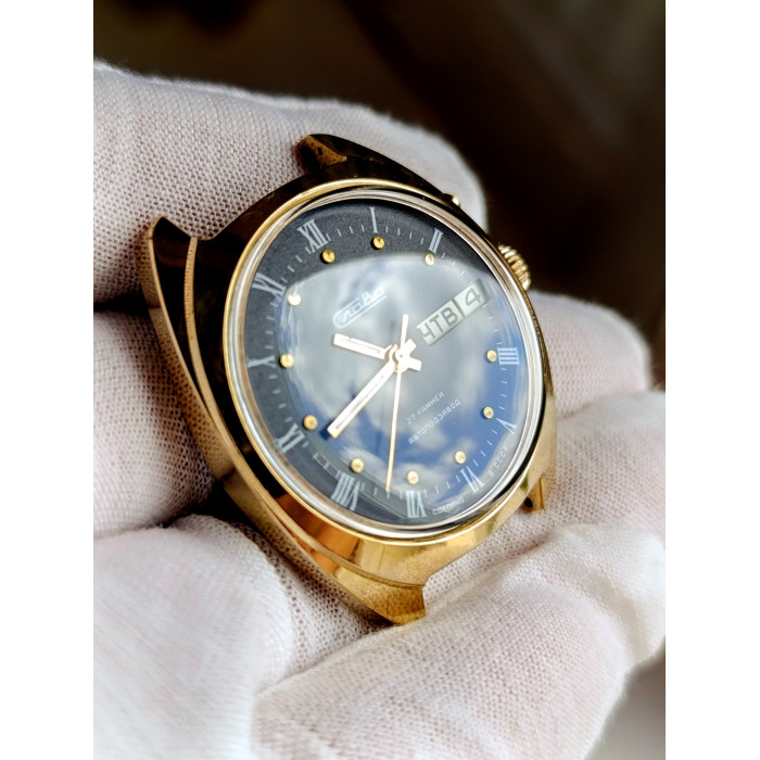 Slava 2427 Automatic USSR Watch | Day-Date 27 Jewels, Serviced August 2025