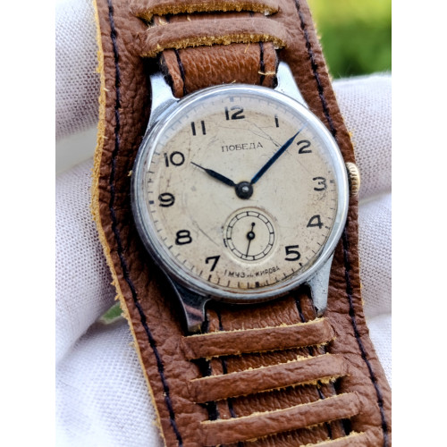 Pobeda 2603 Vintage Soviet Watch First Moscow Watch Factory Made in USSR 1956