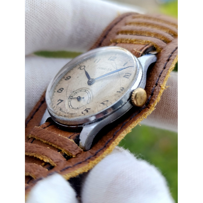 Pobeda 2603 Vintage Soviet Watch First Moscow Watch Factory Made in USSR 1956