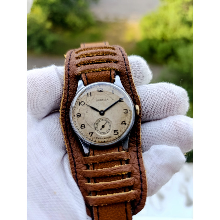 Pobeda 2603 Vintage Soviet Watch First Moscow Watch Factory Made in USSR 1956
