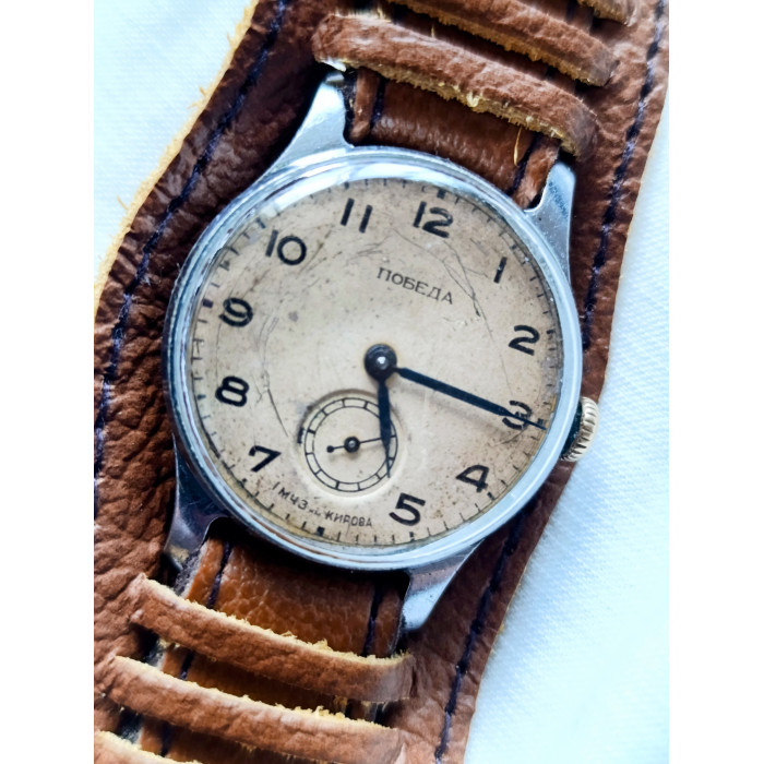 Pobeda 2603 Vintage Soviet Watch First Moscow Watch Factory Made in USSR 1956